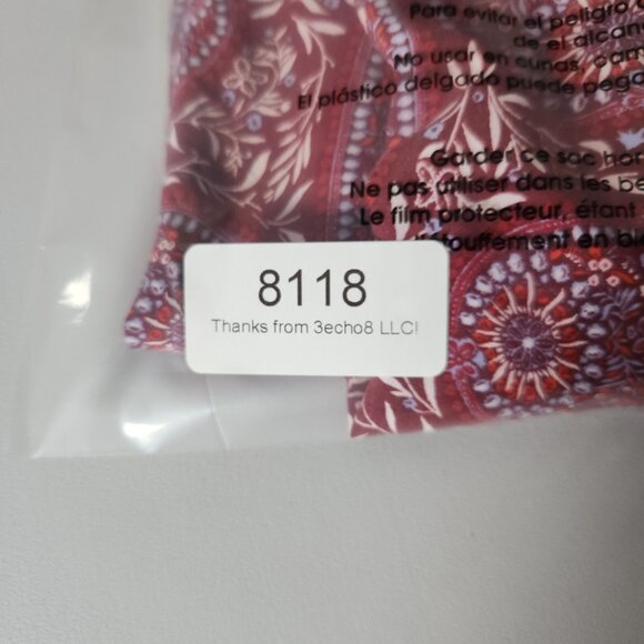 Old Navy Paisley Dress Womens M Burgundy Sleeveless Keyhole Knee Boho Casual - Picture 10 of 10